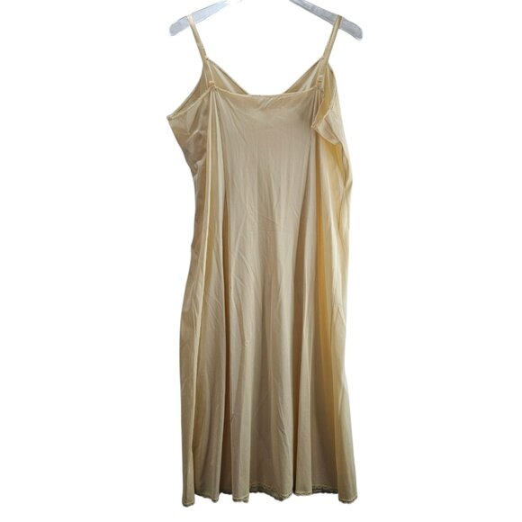 Vanity Fair Women's Beige Nightgown Sleepwear Chemise Size 40 Made In USA Nylon - Picture 2 of 9